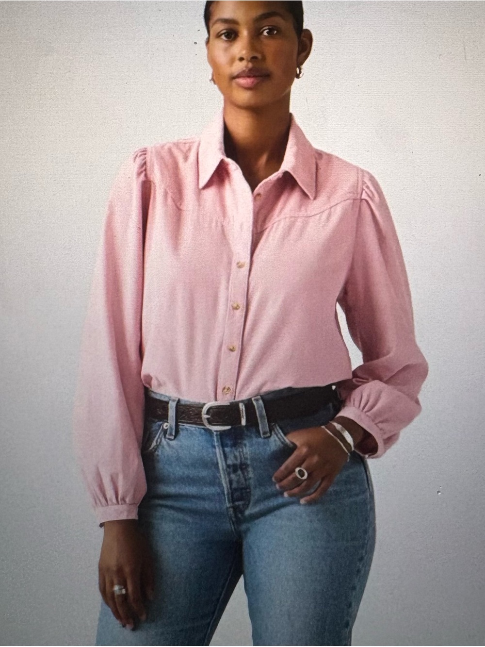 NWT Levi’s Journey Corduroy Country Western Blouse - Size L - Picture 3 of 12